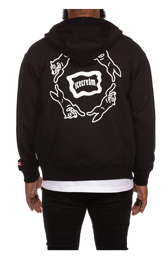 Ice Cream "Loop" Black Zip Up Hoodie (451-8300)