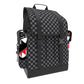 Sprayground Sharks In Paris WTF Bubbly Black Check Monte Carlo Backpack (B9311)