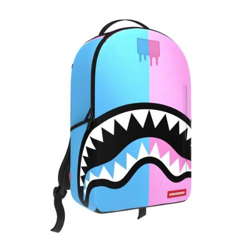 Sprayground Shark Central Cotton Candy Split Backpack (B9383)