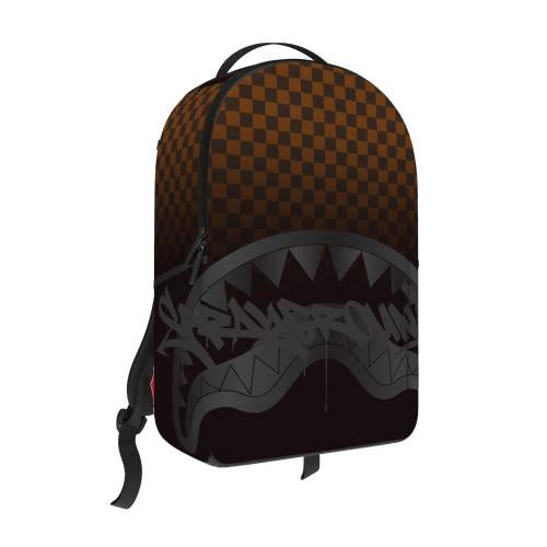 Sprayground Brown Check Ghost Drip Backpack (B8702)