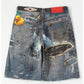 BLDG4 Acropolis Denim Short - Kitchen Sink (C61-2101)