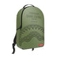 Sprayground Shark Central Embossed Green Nylon Backpack (B9628)