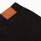 Close-up of Ice Cream Black Dog Black Caramel Jean Shorts showcasing the detailed strawberry fit and black caramel color