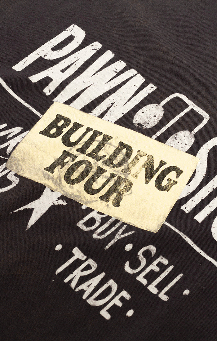 BLDG4 Heavy SS Knit Tee - Charcoal Art (C51-4300)