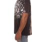 Side profile of the Billionaire Boy's Club Black BB Armagedon SS Knit emphasizing fit and style