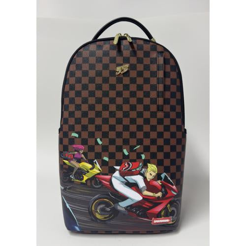 Sprayground 305 Check Motorcycles Backpack (B8843)