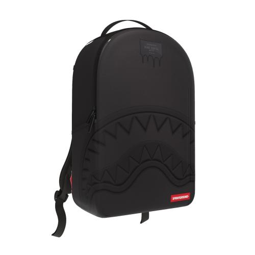 Sprayground Shark Central Blacked Out Embossed Nylon Backpack (B9635)