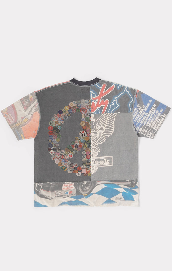 BLDG4 Layer SS Knit Tee - Antique White (C61-6306)