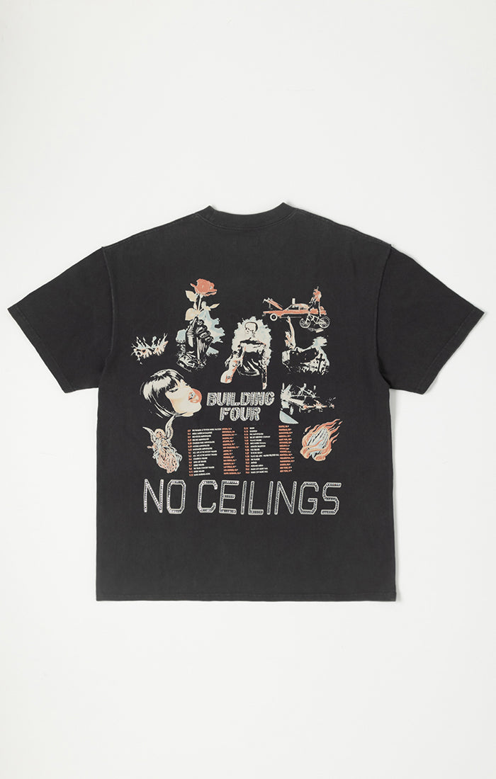 BLDG4 Stray SS Knit Tee - Charcoal Art (C51-4307)