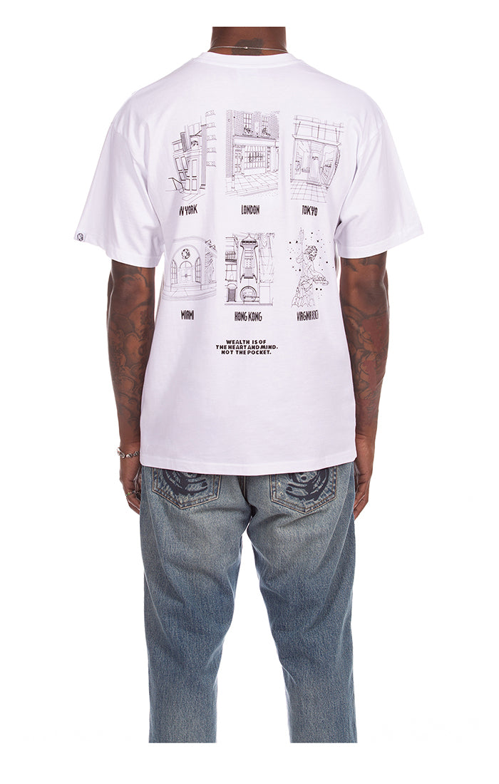 BBC White BB Stores SS Tee (861-3205)