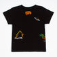 Kids BBC Black BB Clouds Short Sleeve Knit Tee with stylish design and comfortable fit for casual wear