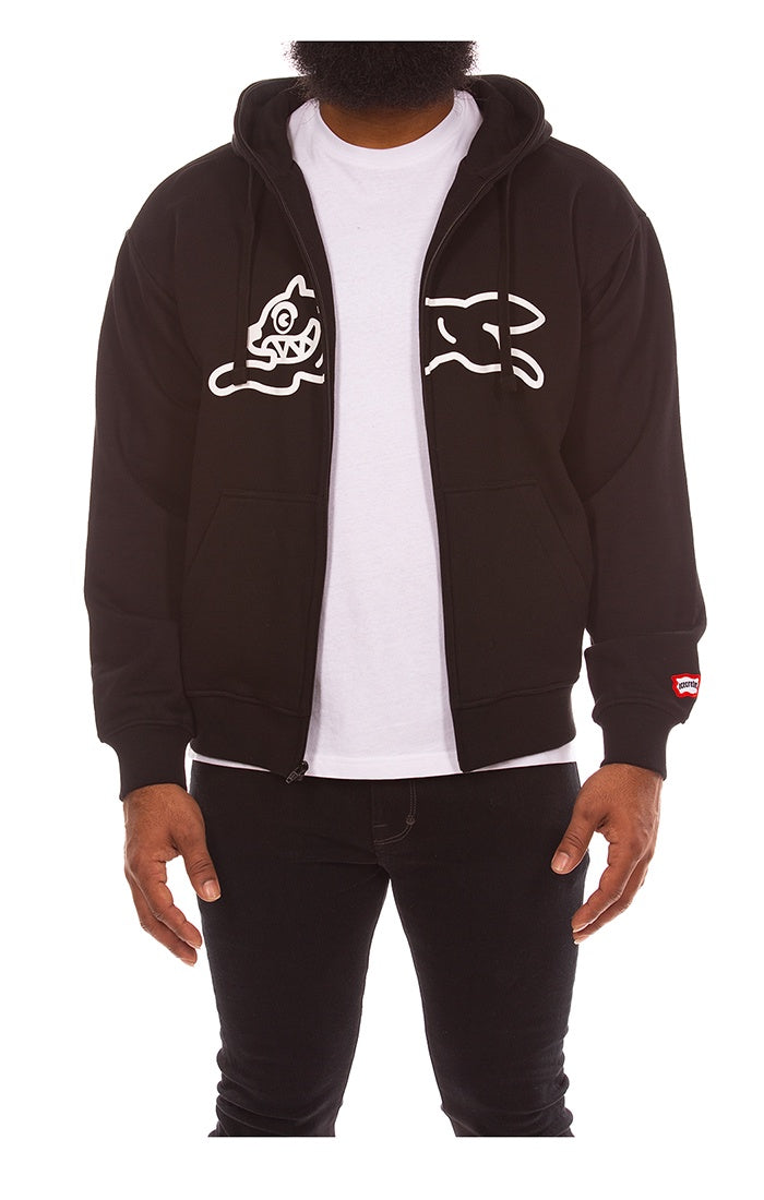 Ice Cream "Scanner" Black Zip Hoodie (451-6305)