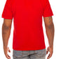 Front view of the Billionaire Boy's Club Red BB Helmet SS Knit highlighting the sleek design and style number