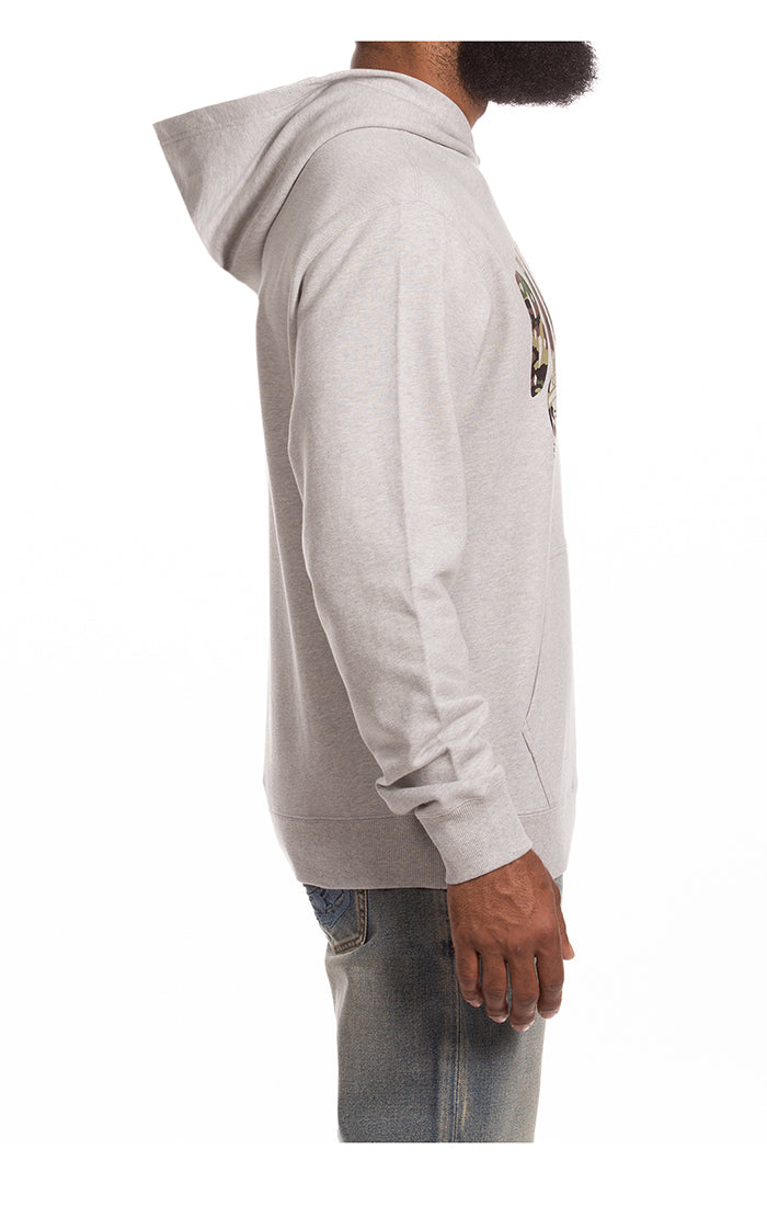 BBC Heather Grey BB Camo Hoodie (861-1319)