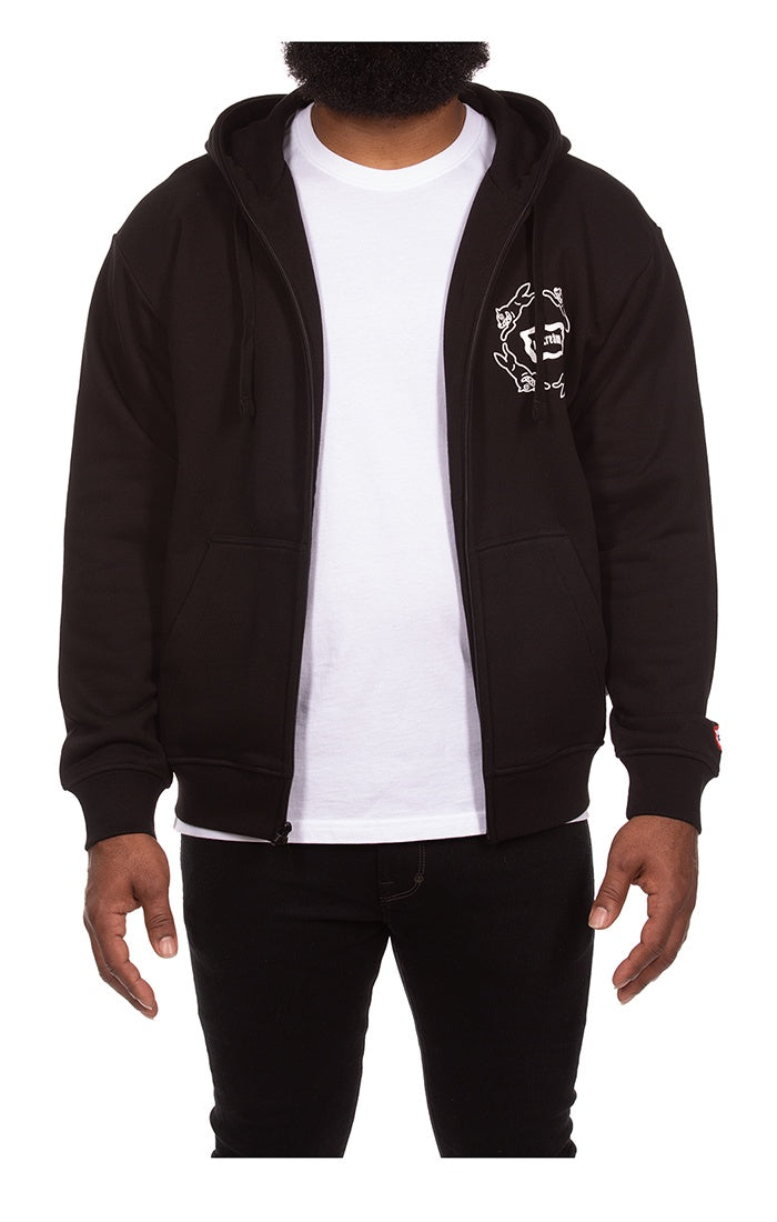 Ice Cream "Loop" Black Zip Up Hoodie (451-8300)