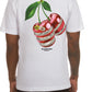 A white short-sleeve T-shirt featuring the Ice Cream Quarters design on the front, style number 451-3202