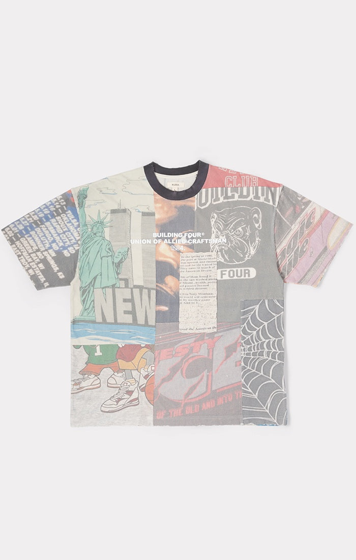BLDG4 Layer SS Knit Tee - Antique White (C61-6306)