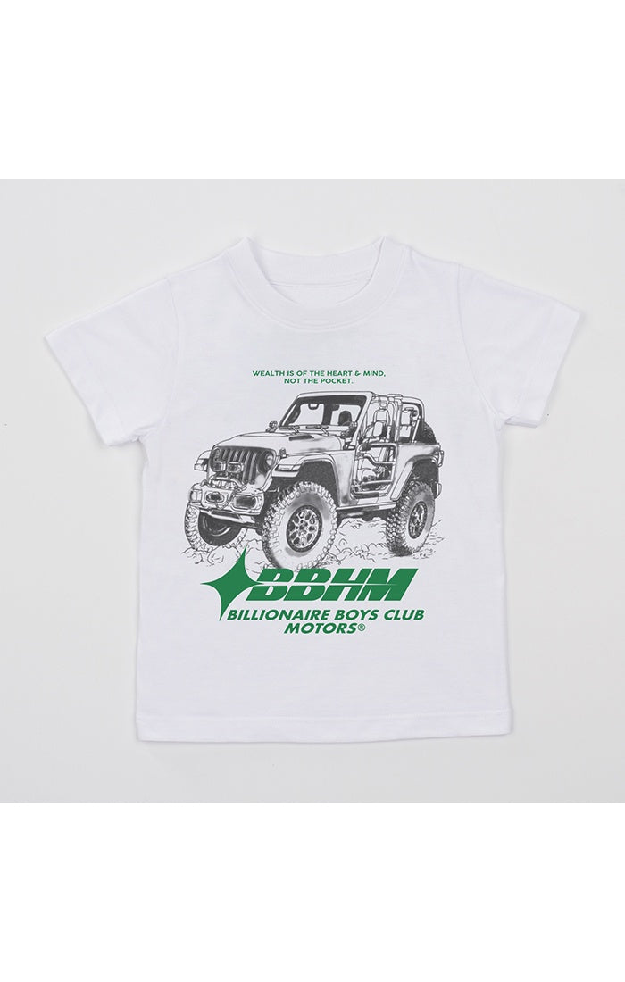 Kids BBC White BB 4x4 SS Knit Tee with stylish design and comfortable fit for active kids