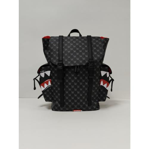 Sprayground Sharks In Paris WTF Bubbly Black Check Monte Carlo Backpack (B9311)
