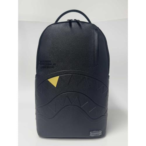 Sprayground Blacked Out Embossed Gold Tooth Backpack (B9325)