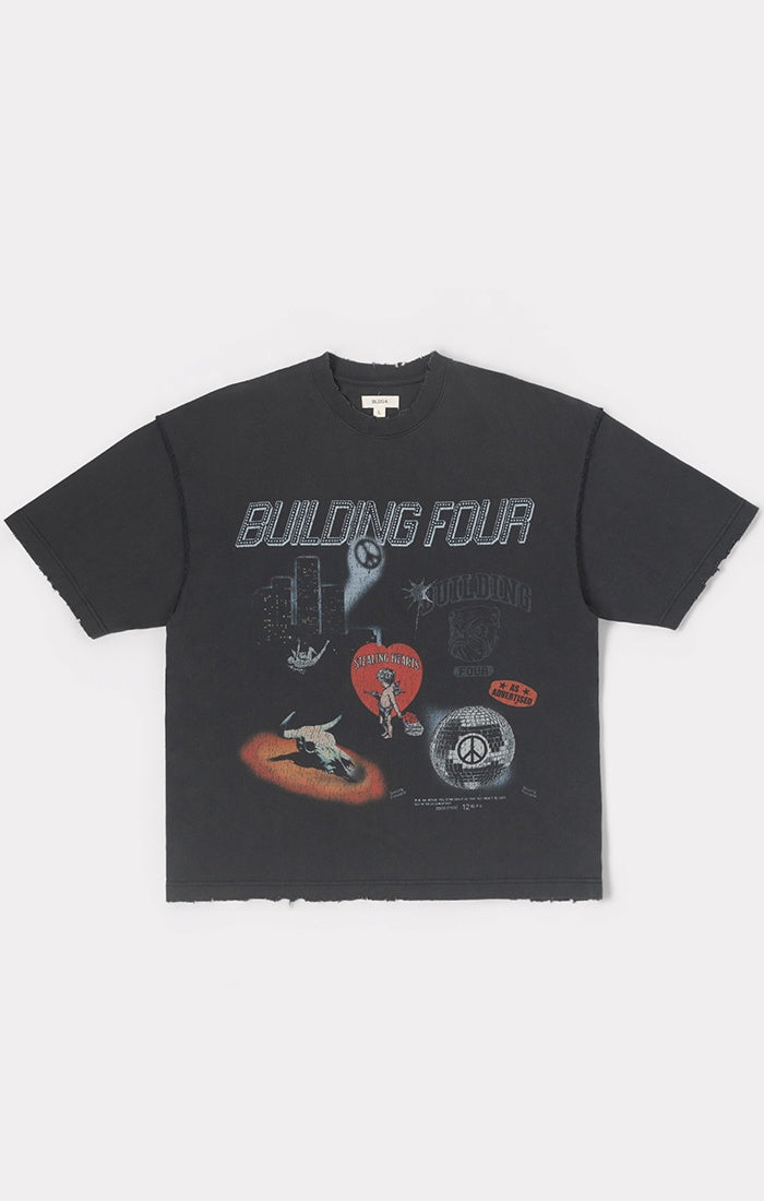 BLDG4 Precast SS Knit Tee - Jet Set (C61-6311)