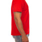 Side profile of the BBC Red BB Helmet SS Knit emphasizing the classic fit and comfortable construction