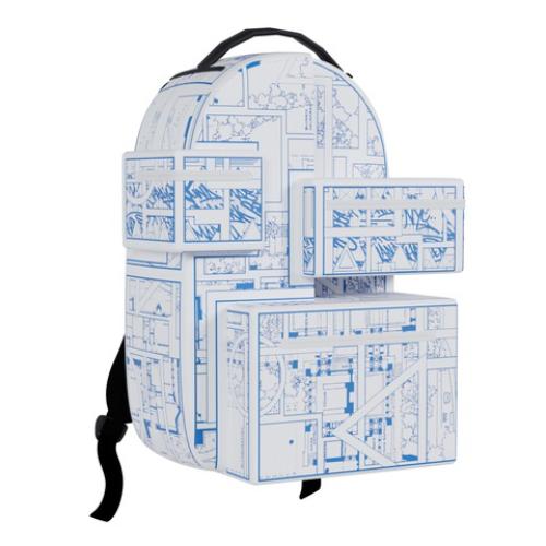 Sprayground Frank Lloyd Wright Bluebrint 3D Backpack (B9287)