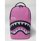 Sprayground Shark Central Pink Embroidered Shark Backpack (B9630)