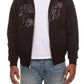 BBC Black BB Script Zip Hoodie (861-2303)