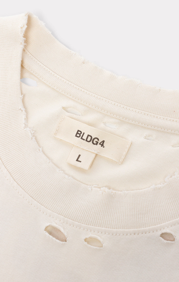 BLDG4 Modular SS Knit Tee - Antique White (C61-6303)