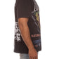 Billionaire Boy's Club black oversized knit top featuring stylish BB Sighting print for casual wear