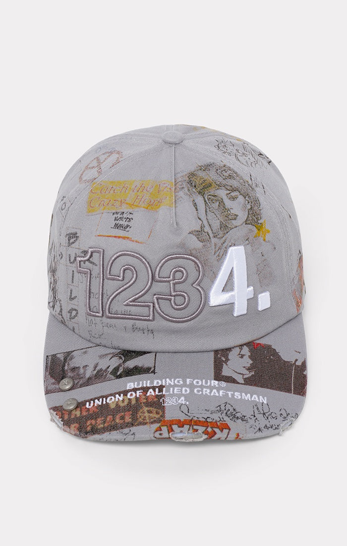 BLDG4 Precast Snapback Hat - Neutral Gray (C61-6800)