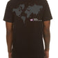 Vintage-inspired Ice Cream Location SS Black Tee (451-2205) featuring iconic Location design in black and white