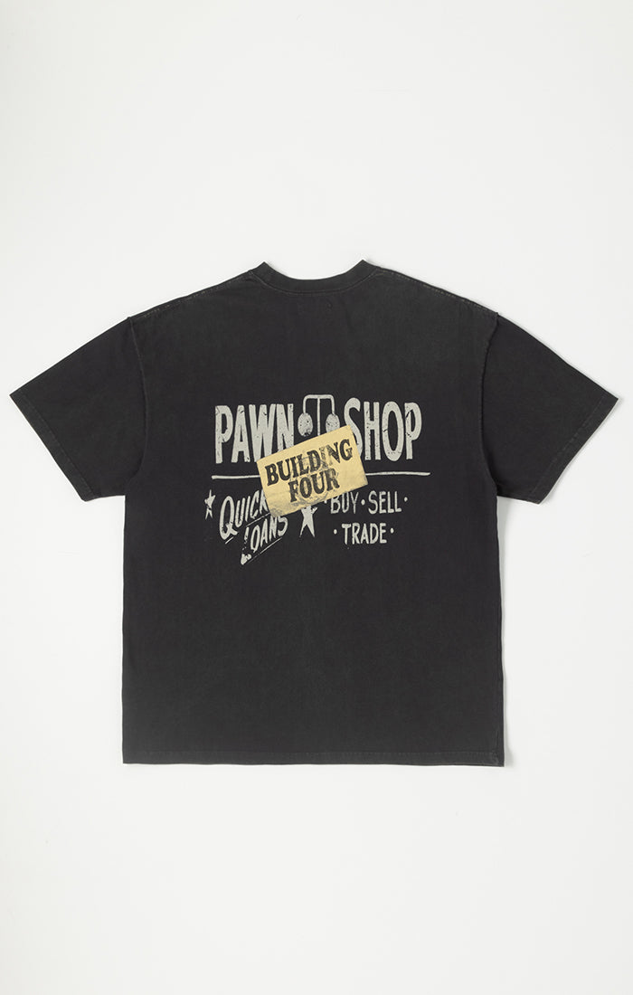 BLDG4 Heavy SS Knit Tee - Charcoal Art (C51-4300)