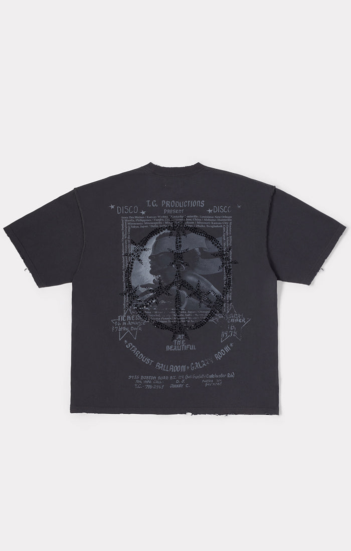 BLDG4 Basilique SS Knit Tee - Charcoal Art (C61-3304)