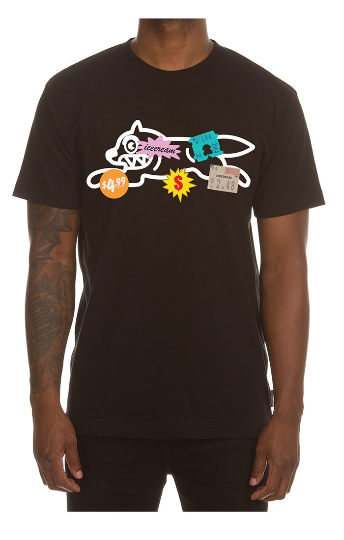 Ice Cream "Cashier" SS Black Tee (451-6200)