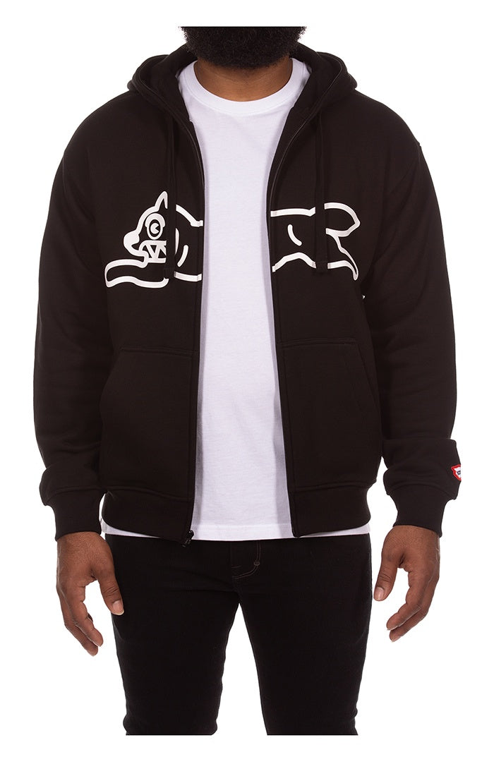 Ice Cream "Zippy" Black Zip Up Hoodie (451-9304)