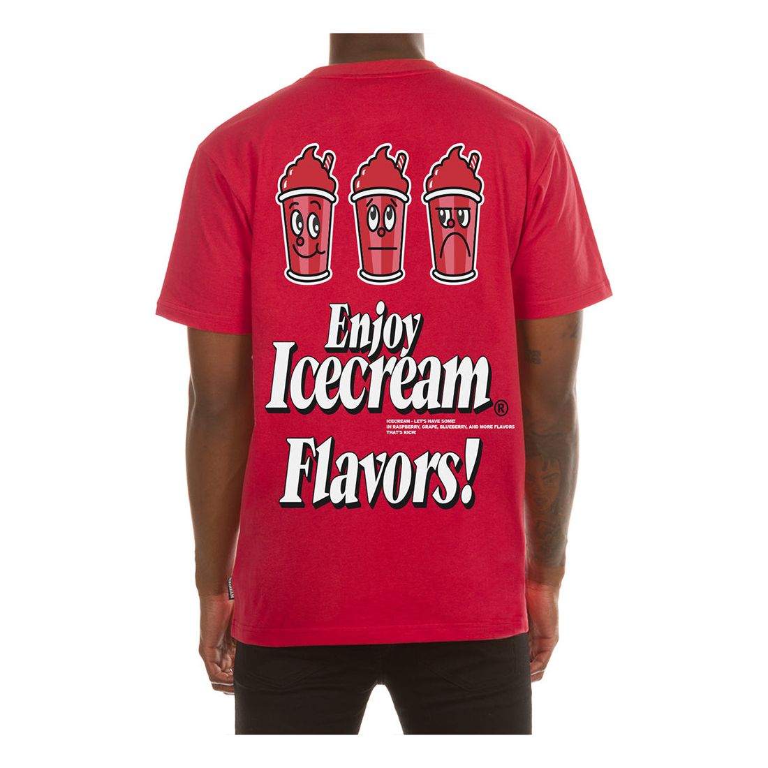 Ice Cream "Flavor" SS True Red Tee (431-7208)