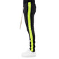 EPTM Black Track Pants with Neon Green Stripe (EP8450) for Men's Streetwear Fashion