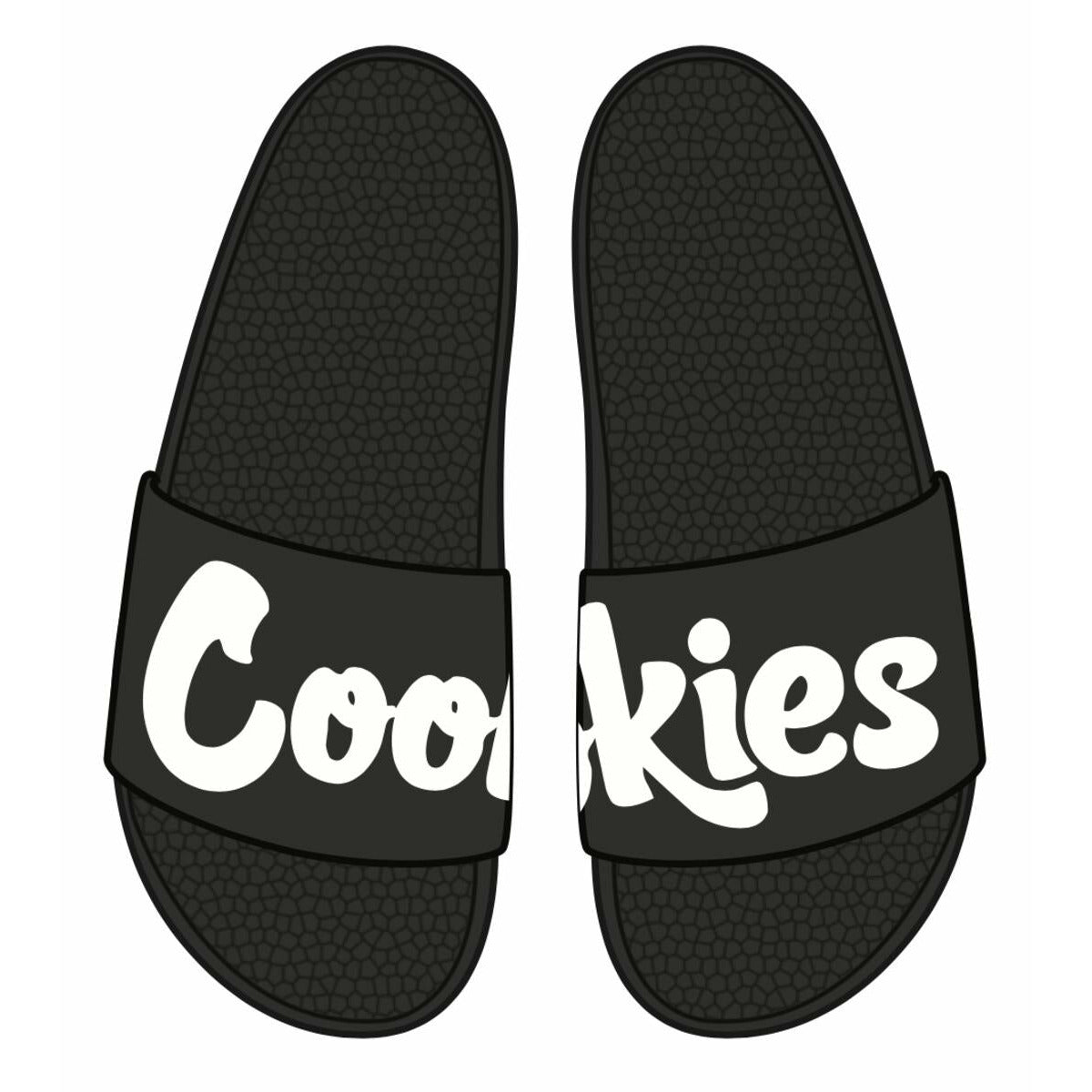 Cookies Original Logo Men's Black Slides (1550A4913)