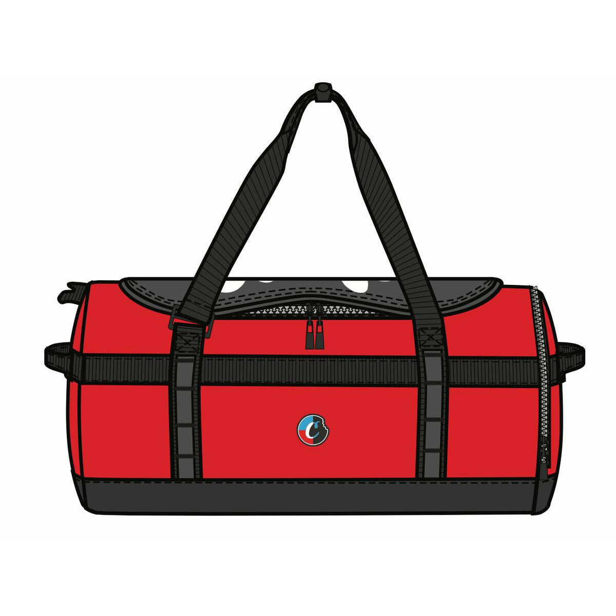 Cookies Parks Utility Smell Proof Nylon Duffel Red Bag