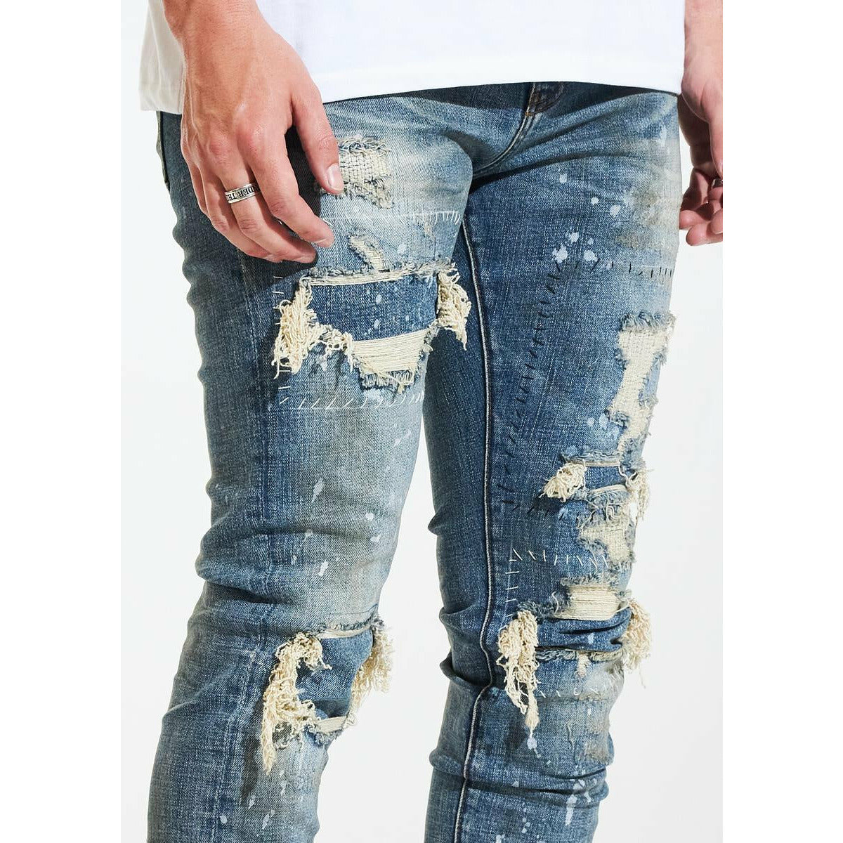 Tears of Blue outlet MEN'S Skinny Jeans