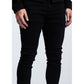 Embellish Spencer Jet Black Jeans with No Distress for Men