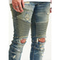 Embellish Blue Griffin Biker Denim Jeans (EMBSP122-121)