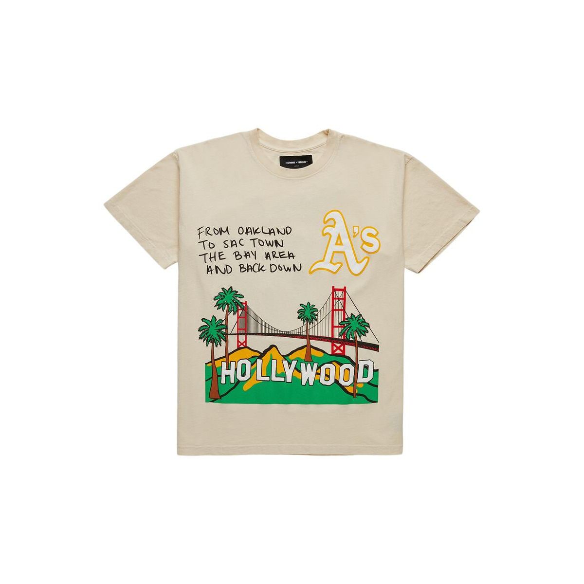 Homme + Femme Cali to NYC Tee - Cream