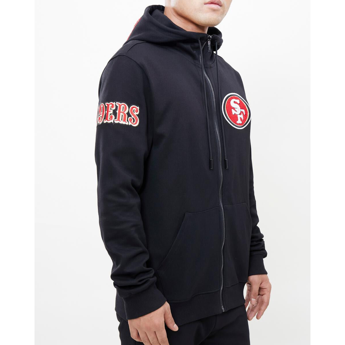 Pro Standard 49ers Logo Zipper Hoodie - Black (FS4540885) – Fresh Society