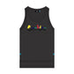 Side view of the Cookies Catamaran Chest Logo Black Tank Top (1559K6303) fabric and stitching details