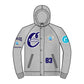 Cookies Double Up Fleece Snap-Front Heather Grey Hoodie