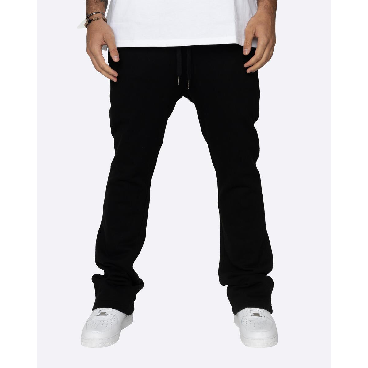 EPTM French Terry Flare Pants - Black (EP10429)
