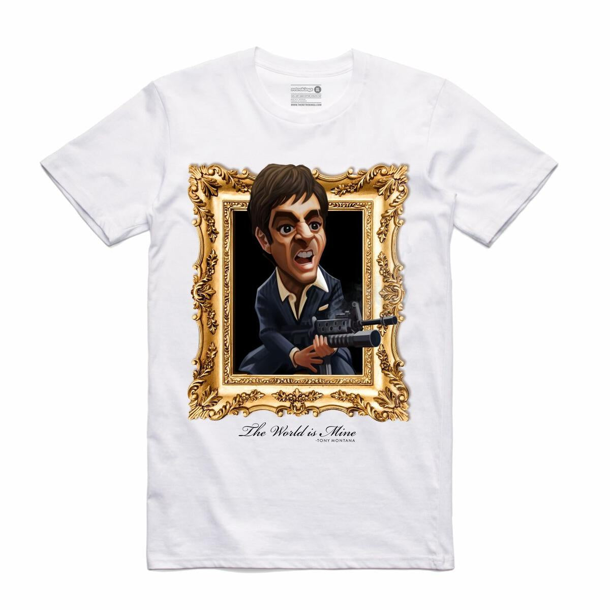 Retro Kings Scarface "The World is Mine" White Tee